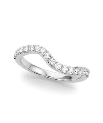 1/3 CTTW Diamond Prong Set Matching Wedding Band