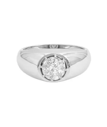 1/2 CTTW Men's Groom Ring set in Youniverse Seamless Round Shape Diamond