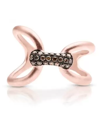 14KT Champagne Diamond Fashion Ring (1/6 CTW)